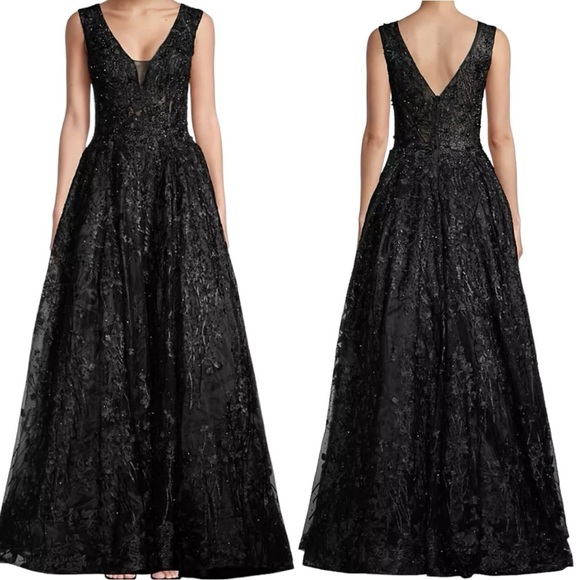 Mac Duggal Beaded Tulle Ball Gown - Picture 1 of 16